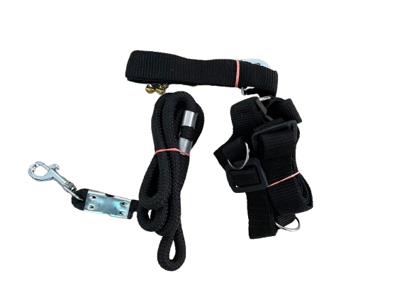 Dog harness,lease and collar Dog Harness & Leash Combo (Small, black)